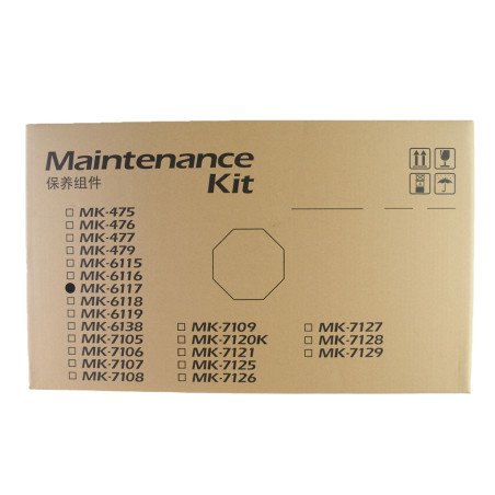 Kit de Mantenimiento Kyocera MK 6117 de 300K impresiones para M4125idn Cilindro Revelador Fusor Unidad de Transferencia Rodillos